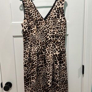 Vince Camuto 🐆 Leopard Print Dress with Pockets – Cute & Comfy!